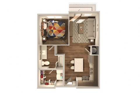 Lofts at San Marco East | Jacksonville FL | 1-1_666 Floor Plan